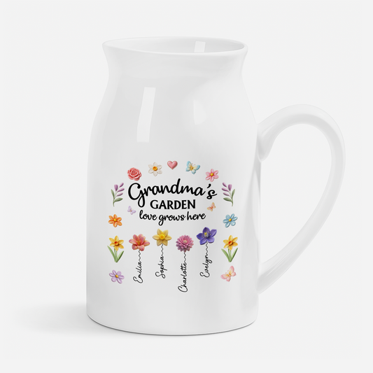 7761OUS1 grandmas garden vase personalized gifts for grandmamom_ 7761o6twa