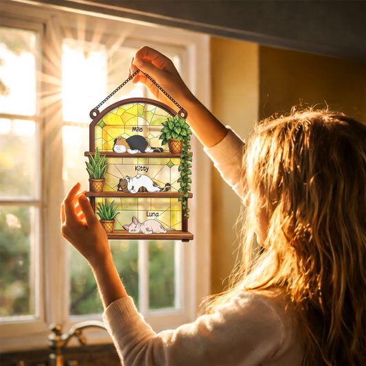 7765UUS2 cat suncatcher for window_ personalized gifts for cat lovers 7765u6kmd