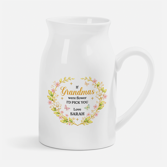 7774OUS1 personalized ceramic flower vase mothers day gifts for grandmamom 7774ottwa