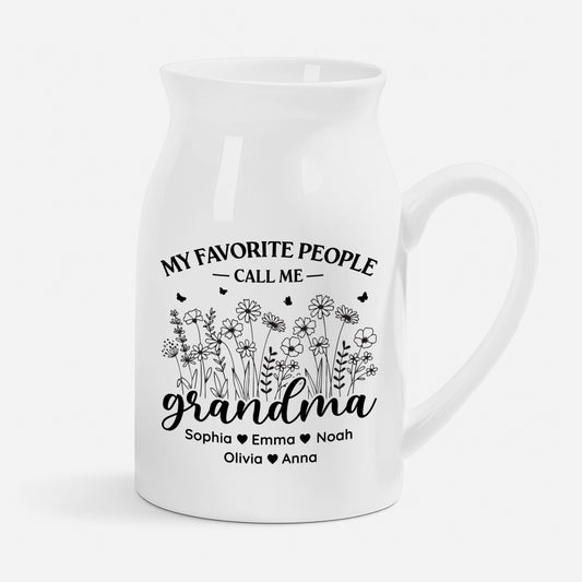 7776OUS1 custom flower vase my favorite people call me grandma_mom 7776otqca