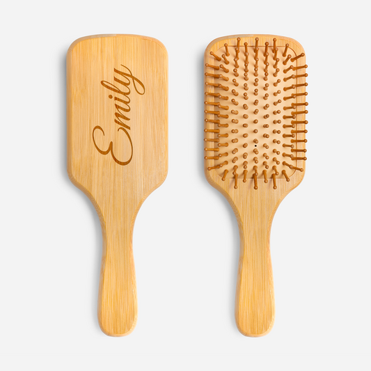 7783AUS1 engraved bamboo hairbrush with custom name unique gifts for her 7783aqtf5a