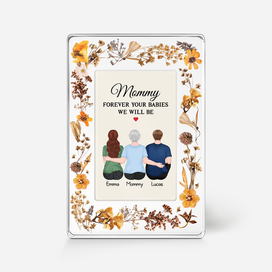 7785RUS1 3d printing effect custom rectangle acrylic plaque gifts for mom and dad 7785r3kma