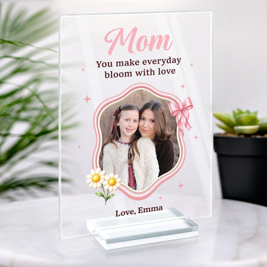 7786RUS2 personalized acrylic photo plaque with stand gifts for grandmamom 7786r8pta