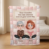 7815BUS2 3d printing effect you are enough blanket_ custom gifts for momgrandma 7815bcfc5