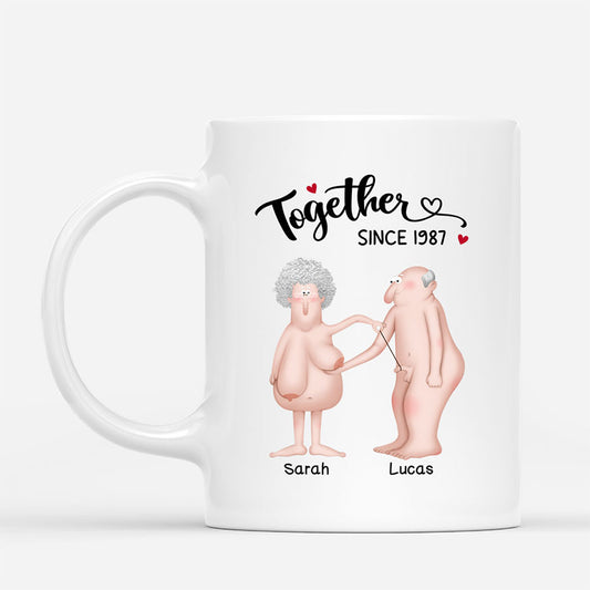 7819MUS1 growing old together since mug funny personalized gifts for couples 7819m3vwg_1