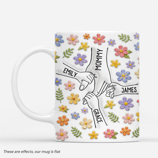 7821MUS1 3d printing effect flower mugs for mothers day custom gifts for momgrandma 7821mcvca