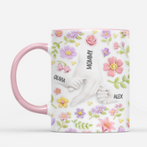 7867MUS2 3d printing effect flower mug for mothers day custom gifts for momgrandma 7867mshna
