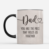 7873MUS2 3d printing effect custom mom mug dadmom you are the piece that holds us together 7873mtfza