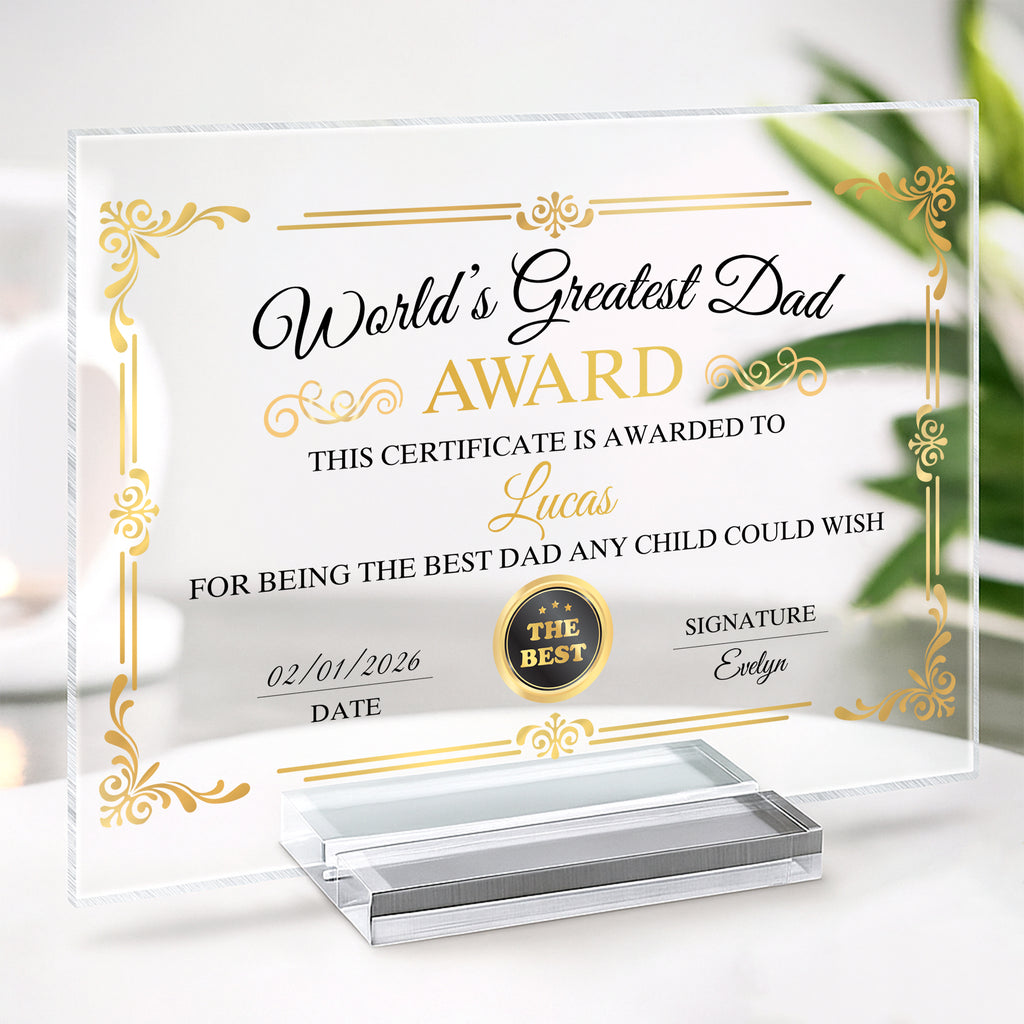 7894RUS2 acrylic award plaque with stand personalized gifts for momgrandma 7894rcpaa