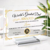 7894RUS2 acrylic award plaque with stand personalized gifts for momgrandma 7894rcpaa