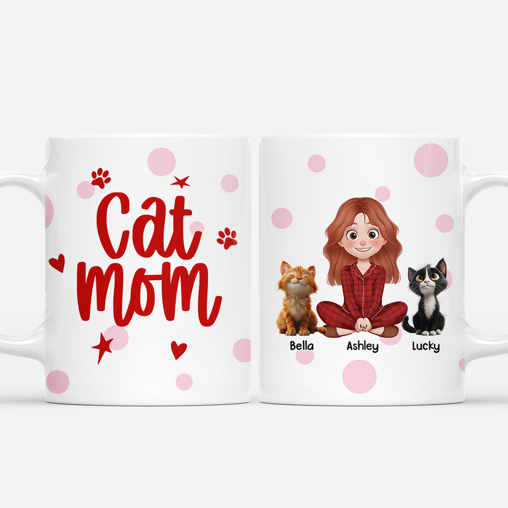 7899MUS1 custom cat mom coffee mug cat lover gifts for women 7899m3fad