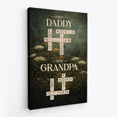 7902CUS2 first mom now grandma crossword canvas custom grandma gifts 7902c8pna