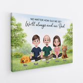 7904CUS2 no matter how old we get canvas custom gifts for momdad 7904c8pza