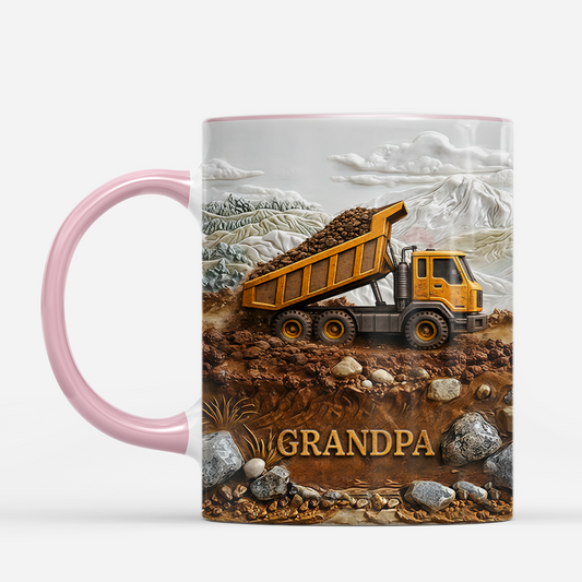 7908MUS2 3d printing effect crane truck mug custom gifts for dadgrandpa 7908m6kmb
