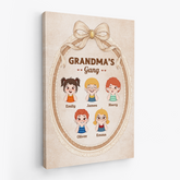 7917CUS2 mommy gang canvas custom mothers day gifts for momgrandma 7917c8xha