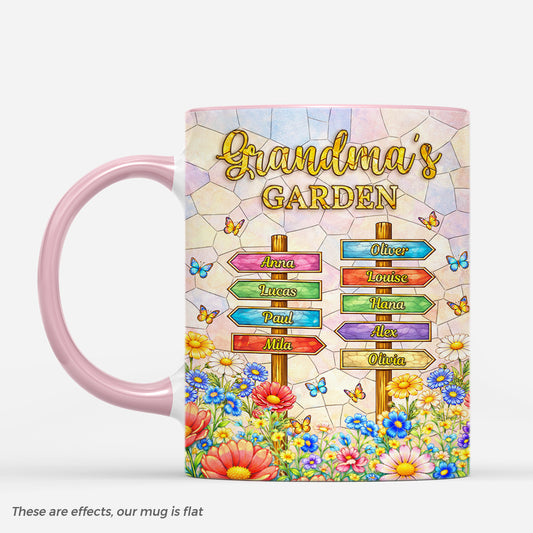 7919MUS1 3d printing effect grandmas garden mug custom mothers day gifts for grandma 7919msfca