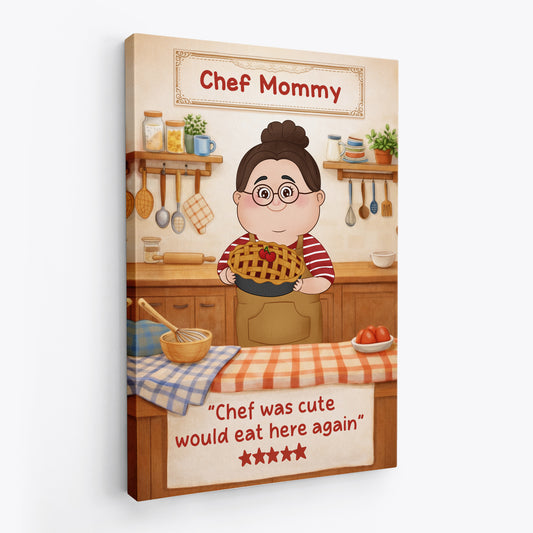 7925CUS2 chef was cute would eat here again canvas custom gifts for momgrandma 7925cspza