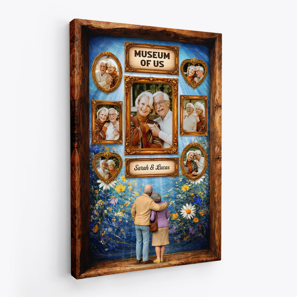 7944CUS2 3d printing effect museum of us canvas with photos custom couple gifts 7944cspwg