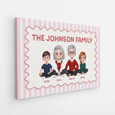 7945CUS1 family name canvas art_ personalized gifts for family with pet 7945c3vmf_2