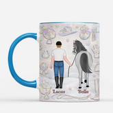 7954MUS2 3d printing effect horse and owner mug personalized horse lover gifts 7954m8fcu