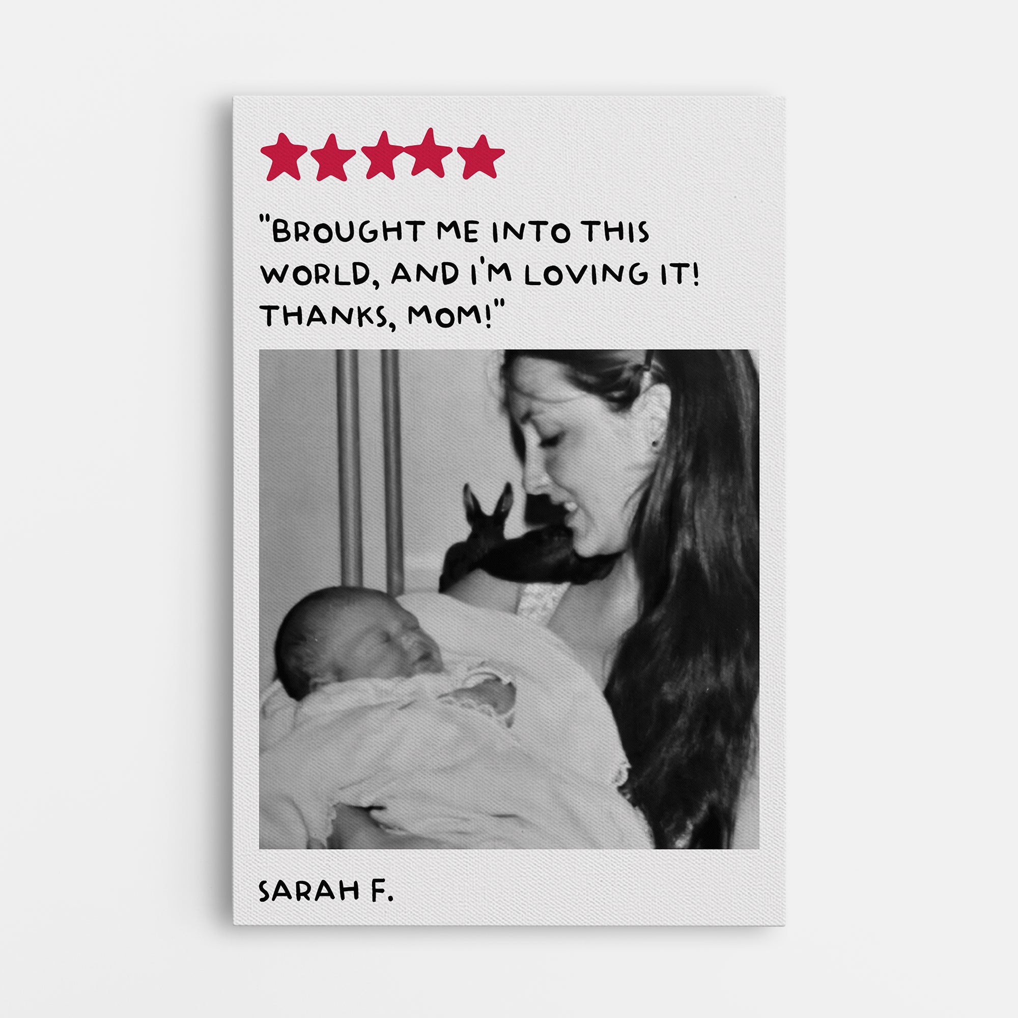7969CUS1 5 star review photo canvas print custom mothers day gifts for mom 7969ccpwa