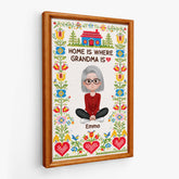 7975CUS1 home is where mom is canvas personalized gifts for momgrandma 7975ccvca_2