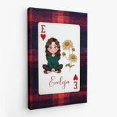 7976CUS2 playing card wall art custom mothers day canvas for momgrandma 7976ctfna