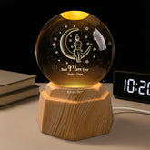7988LUS2 personalized 3d crystal ball lamp to the world you are a mother 7988lsfma