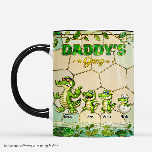 7992MUS1 crocodile mug with names custom gifts for momdad 7992msp1a