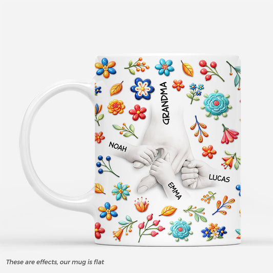7998MUS1 3d printing effect holding moms hand mug with flowers custom gifts for momgrandma 7998msvma_2