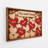 8005CUS2 together we make a family wall art personalized family canvas 8005c6fwi
