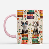 8013MUS2 3d printing effect book and cat mug custom gifts for cat lovers 8013m6dzd