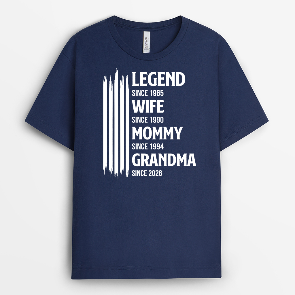 8017AUS2 legend wife mom grandma shirt_ personalized gifts for mothers day 8017a8pha