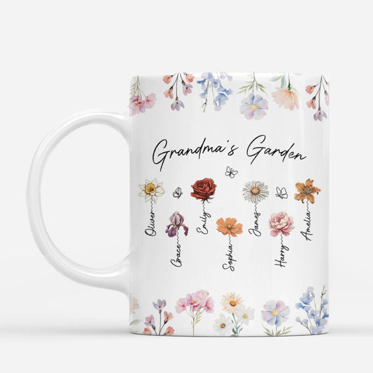 8054MUS1 grannys garden_ mug personalized gifts for grandmamom 8054m8y5a