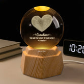 8059LUS2 custom 3d crystal ball lamp dadmom you are the heart of our family_ 8059l6pma