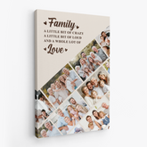 8060CUS2 custom photo collage canvas_ family a little bit of crazy wall art_ 8060cchhi