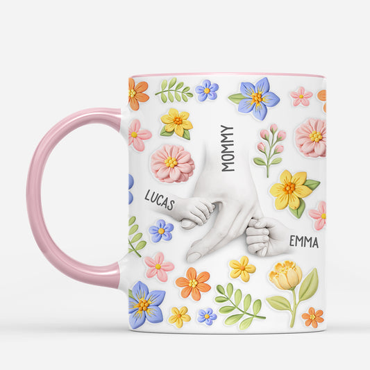 8069MUS2 3d printing effect flower mug for mothers day custom gifts for momgrandma 8069msz5a