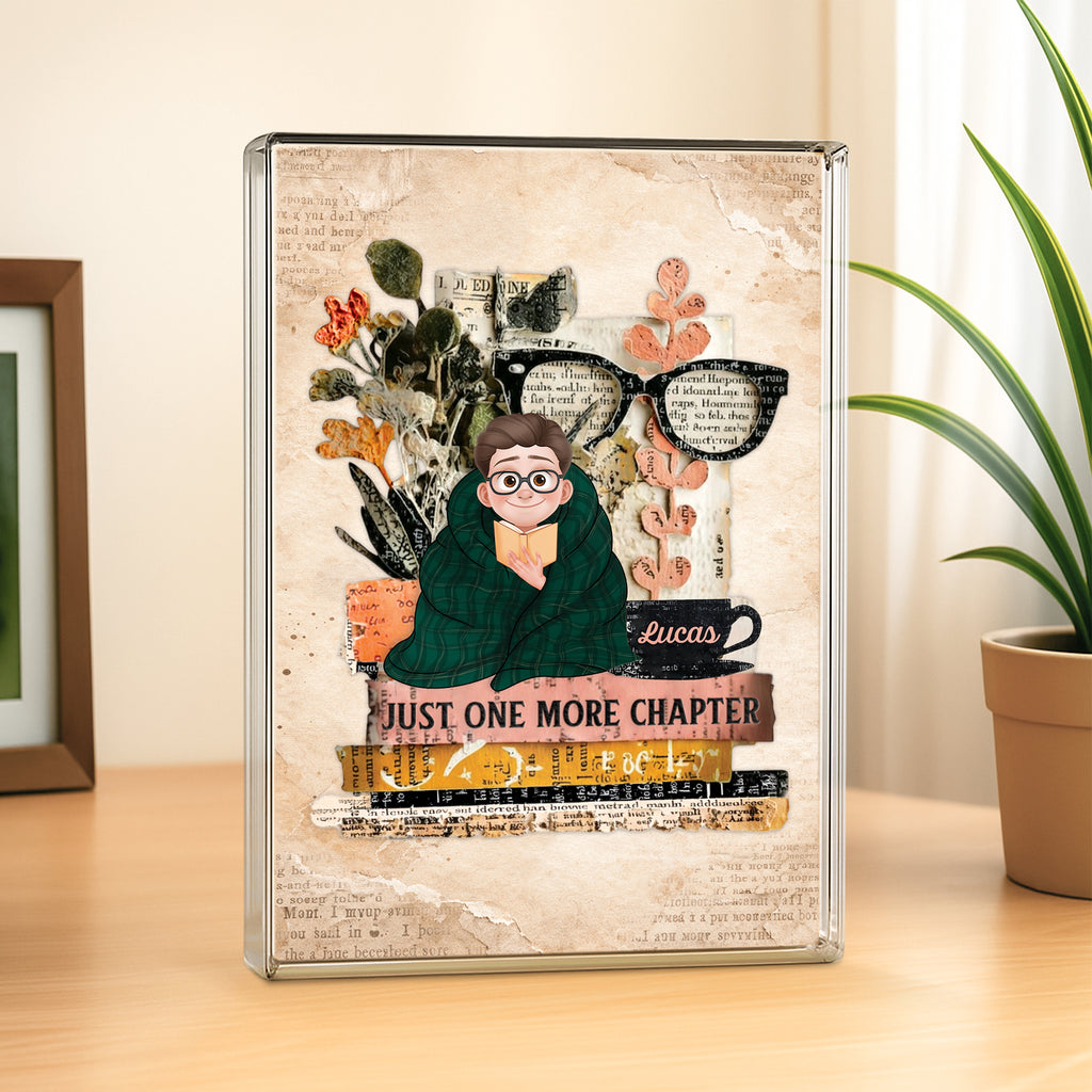 8102RUS2 personalized rectangle acrylic plaque book lover gifts for herhim 8102r8pca