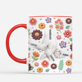 8106MUS2 3d printing effect holding moms hand floral mug custom gifts for momgrandma 8106m8qwa