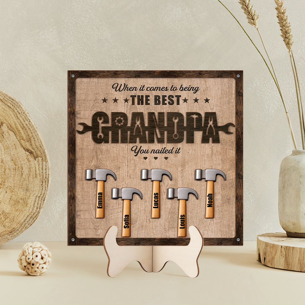 8110QUS2 3d printing effect you nailed it wooden plaque custom gifts for dadgrandpa 8110qsybb