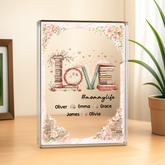 8134RUS2 love books rectangle acrylic plaque custom gifts for momgrandma 8134rthca