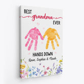 8177CUS2 best mom ever hands down canvas custom gifts for momgrandma 8177cnpaa