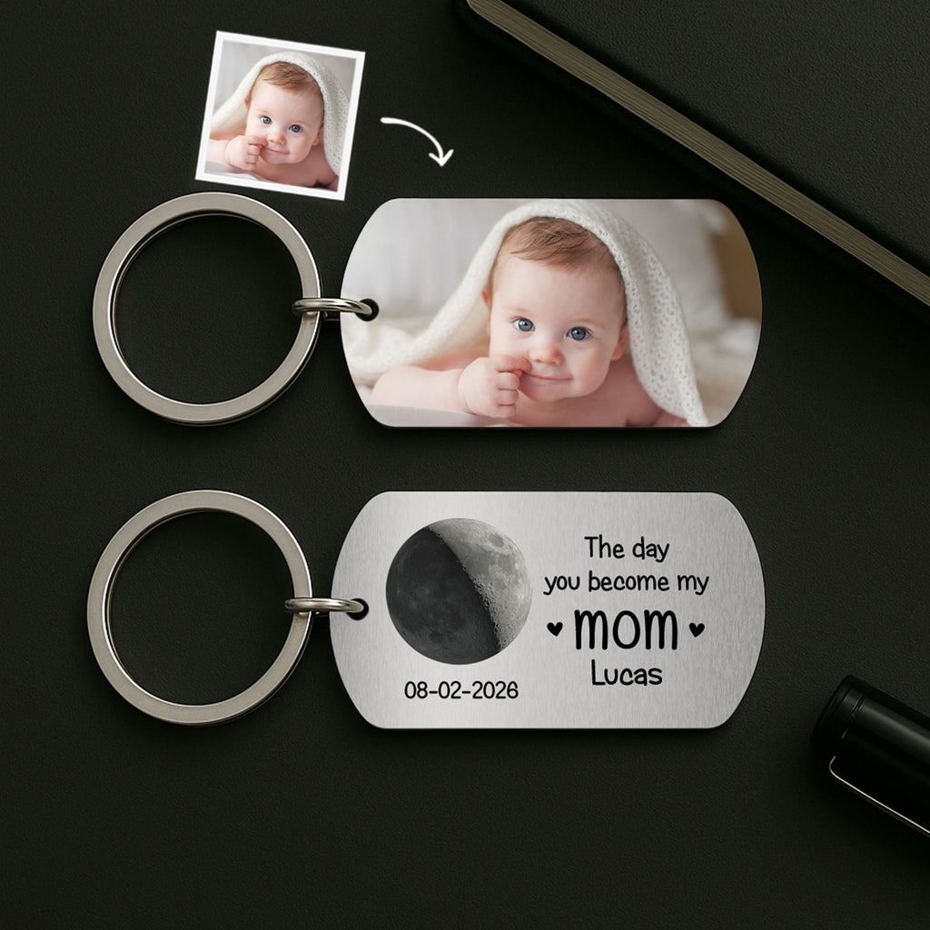 8217JUS1 personalized metal keychains moon phase picture gift for dadmom 8217j8vab_2