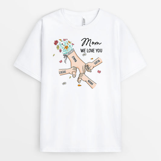 8227AUS1 hand in hand shirt with names personalized gifts for momgrandma 8227a6paa