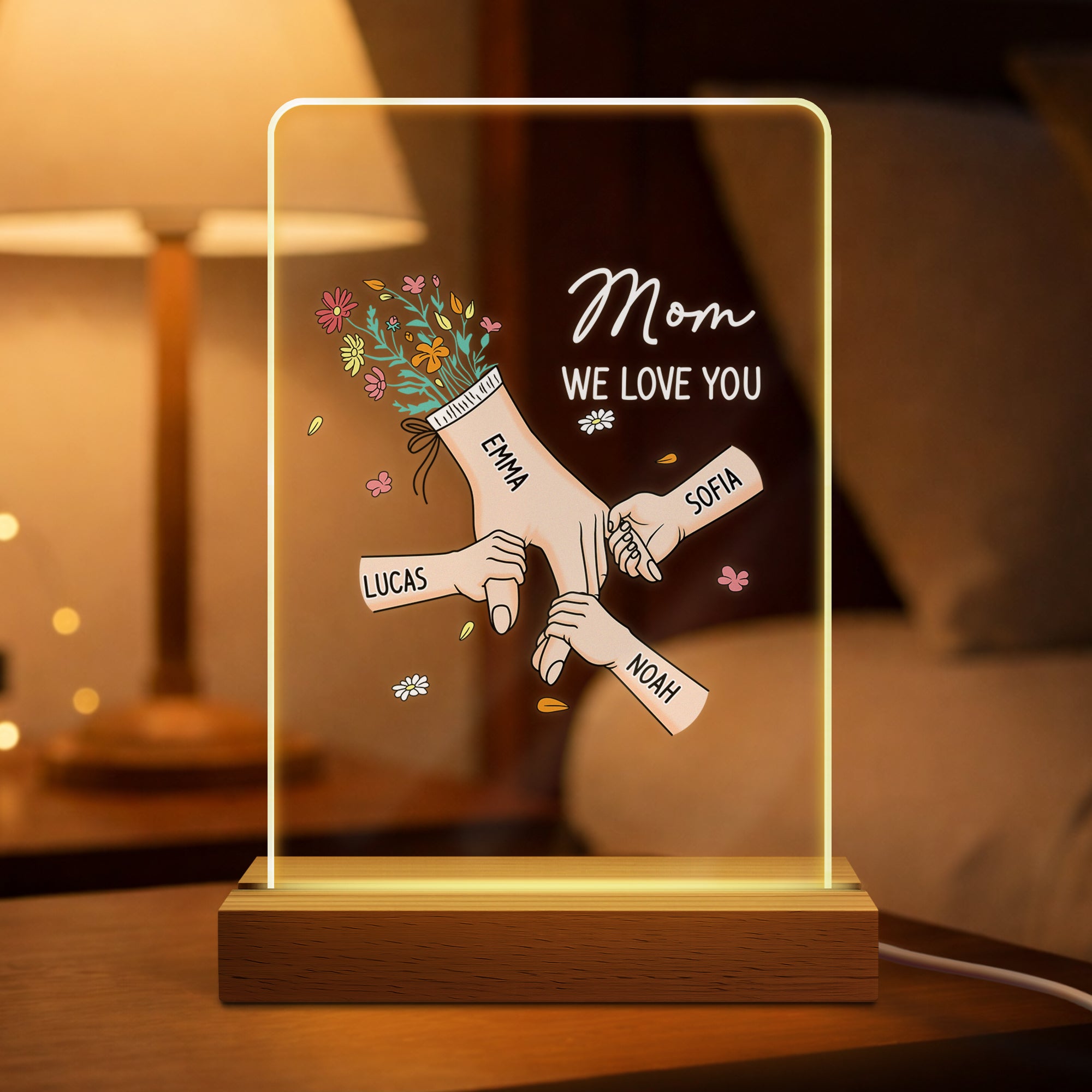 8227LUS1 hand in hand night light personalized gifts for momgrandma 8227l6paa