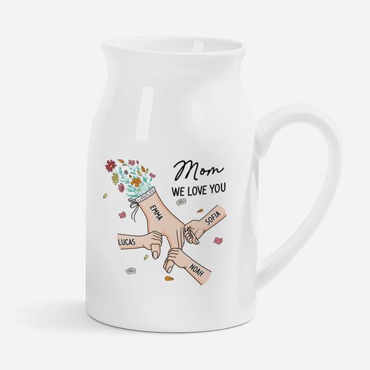 8227OUS1 hand in hand flower vase personalized gifts for momgrandma 8227o6paa