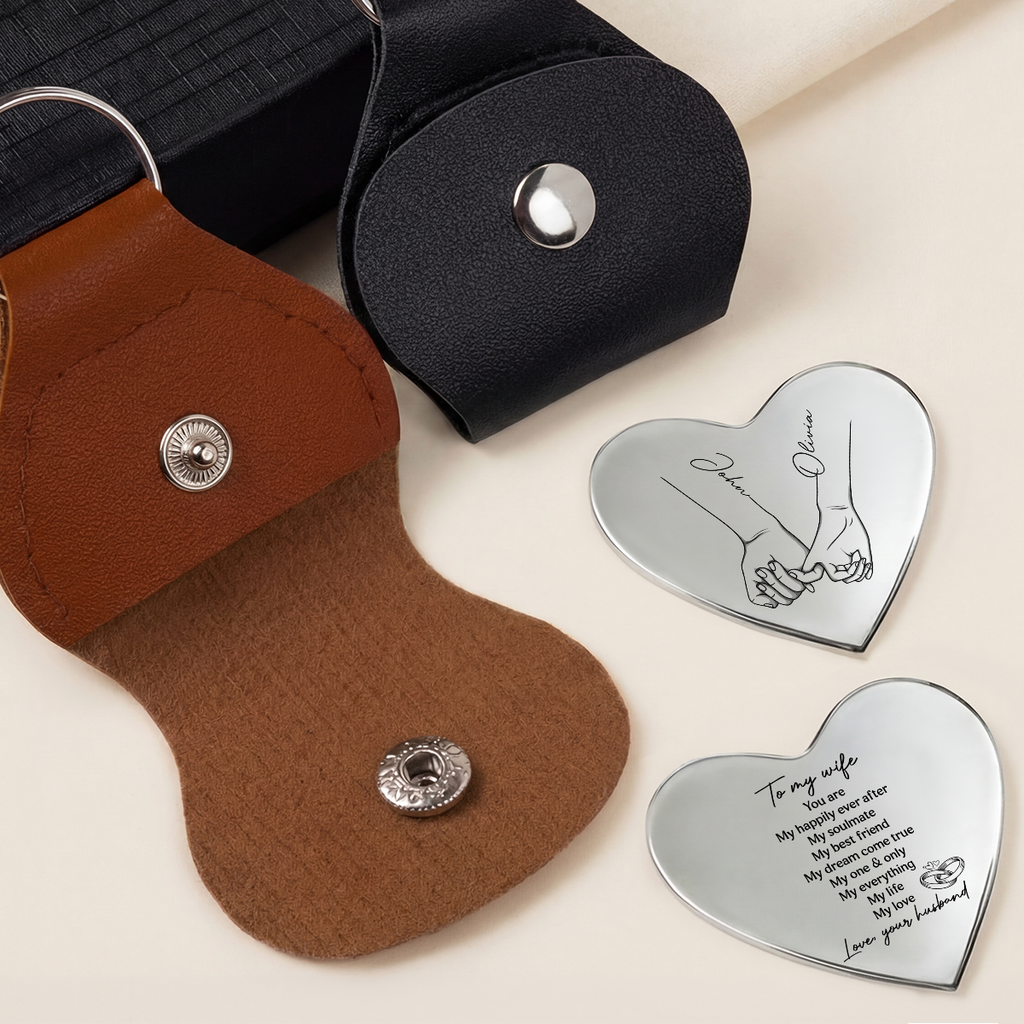 8265AUS2 personalized pocket hug heart token romantic gifts for couples 8265ajsfng