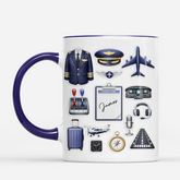 8285MUS2 3d printing effect pilot coffee mug_ personalized gifts for him 8285mcfnb