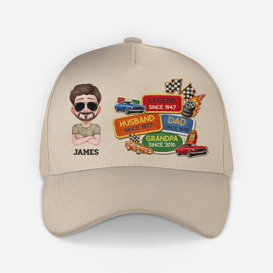8290JUS1 3d printing effect legend husband dad grandpa cap custom grandpa gifts 8290jspnb