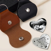 8296AUS2 custom ultrasound photo heart pocket hug token gifts from the bump to dad to be 8296ajaq5b